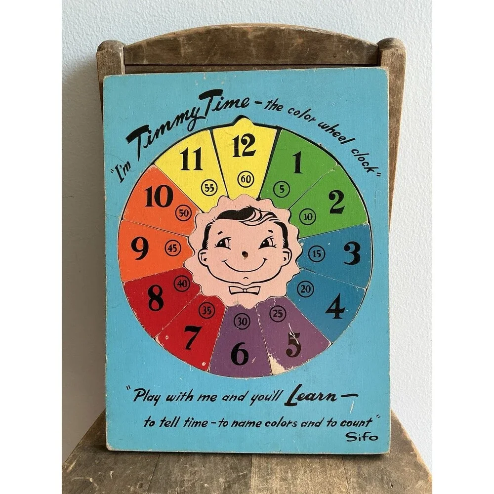 3 Vintage 1950-80sPLAYSKOOL  & SIFO Wood Puzzles | Pig & Tuba | Clock | Wildlife